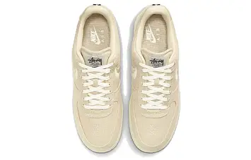 Stussy X Nike Air Force 1 Low Skate Shoes Fossil Stone - 5
