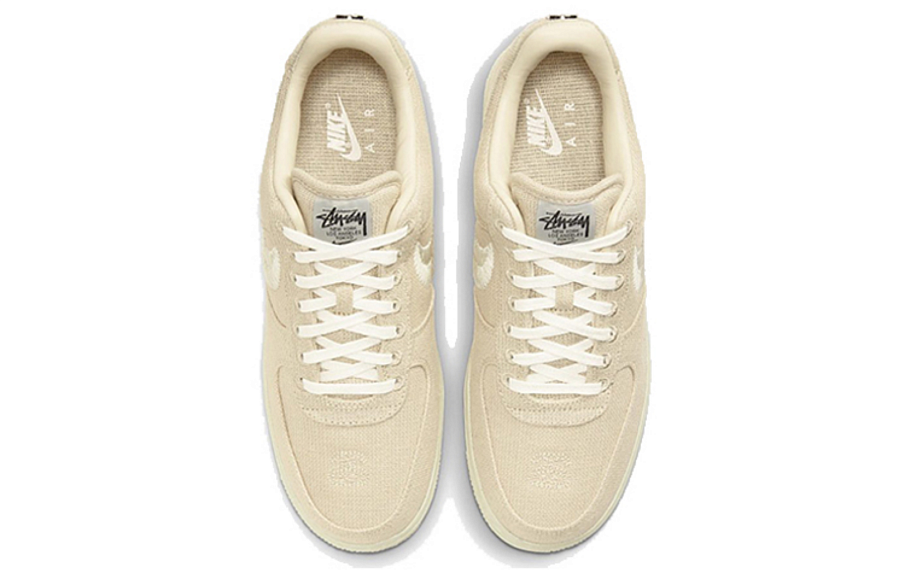 Фото № 4 с приближением к товару «‎Stussy X Nike Air Force 1 Low Skate Shoes Fossil Stone»