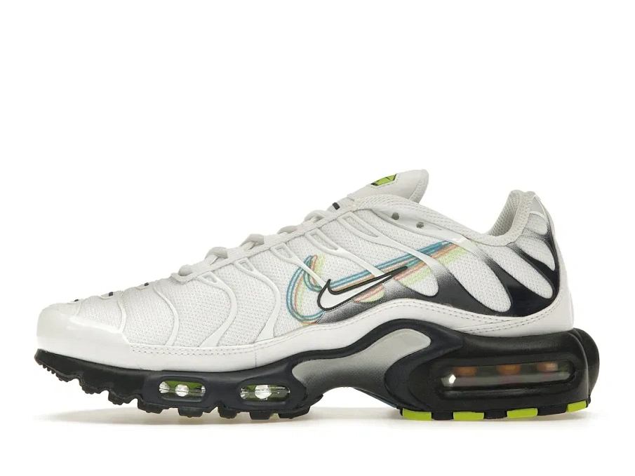 Фото № 3 с приближением к товару «‎Nike Air Max Plus 3D Swoosh White Volt Football Grey Blackened Blue»