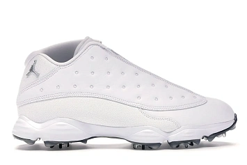 Jordan 13 Retro Golf Cleat White Black - 1