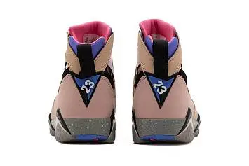 Air Jordan 7 SE "Sapphire" Basketball Shoes BlackKhakiBlue - 3