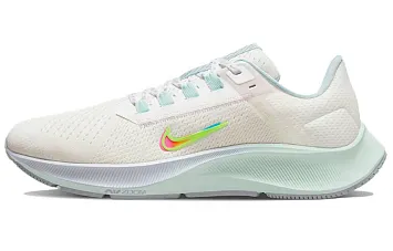 Nike Wmns Air Zoom Pegasus 38 Premium Low-Top Running Shoes BeigeGreen - 1