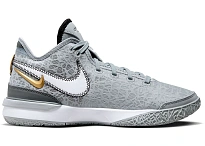 Фото № 1 с приближением к товару «‎Nike Zoom LeBron NXXT Gen Wolf Grey Metallic Gold»