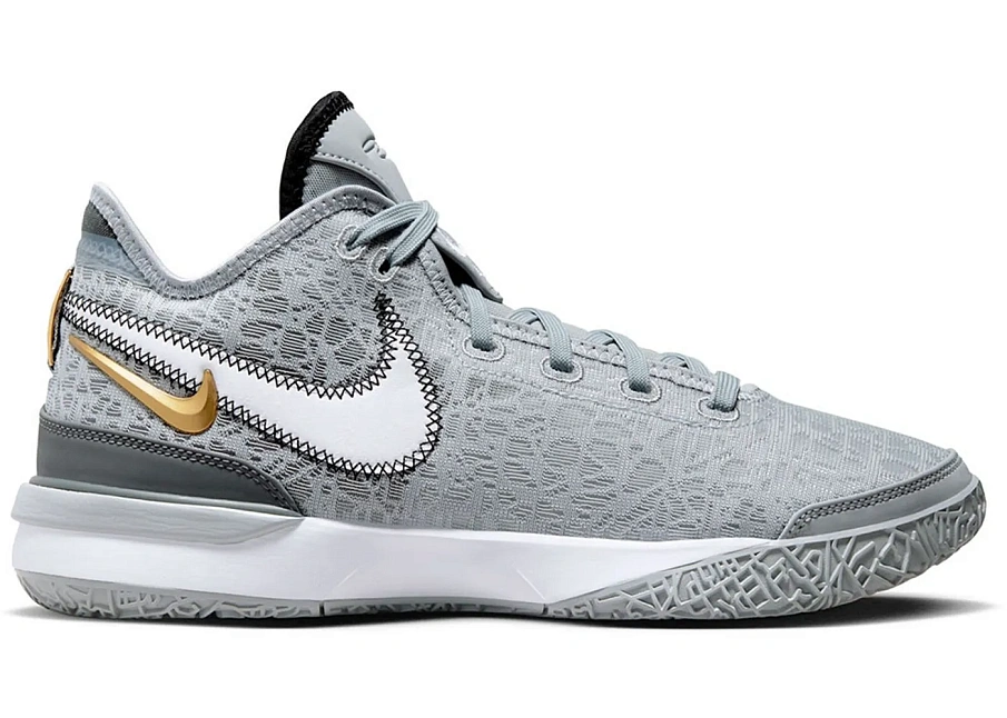 Фото № 1 с приближением к товару «‎Nike Zoom LeBron NXXT Gen Wolf Grey Metallic Gold»