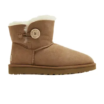 UGG Women's Mini Bailey Button 2 Boot Chestnut - 1