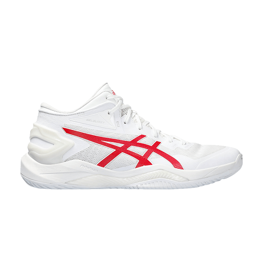 Фото № 1 с приближением к товару «‎Asics Gel Burst 27 White Classic Red (1063A066-102)»