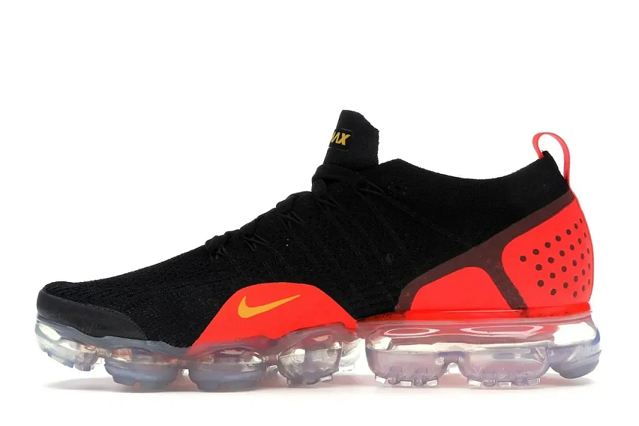 Фото № 3 с приближением к товару «‎Nike Air VaporMax 2 Black Laser Orange Total Crimson»