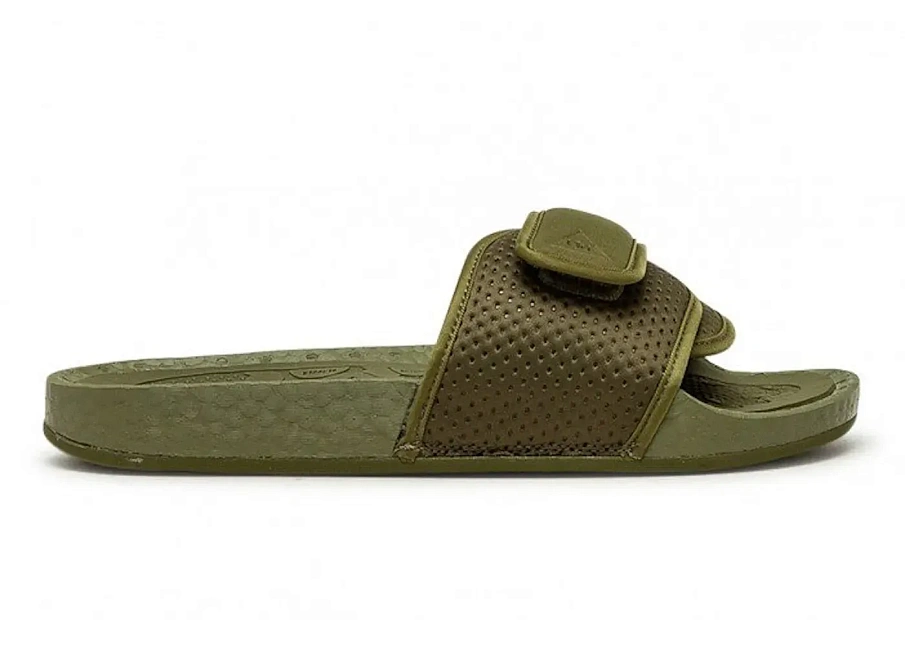 Фото № 1 с приближением к товару «‎adidas Boost Slide Pharrell Olive Cargo»