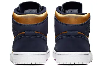 Nike Air Jordan 1 Mid Obsidian Desert Ochre - 5