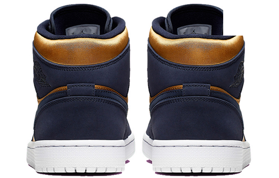 Фото № 4 с приближением к товару «‎Nike Air Jordan 1 Mid Obsidian Desert Ochre»