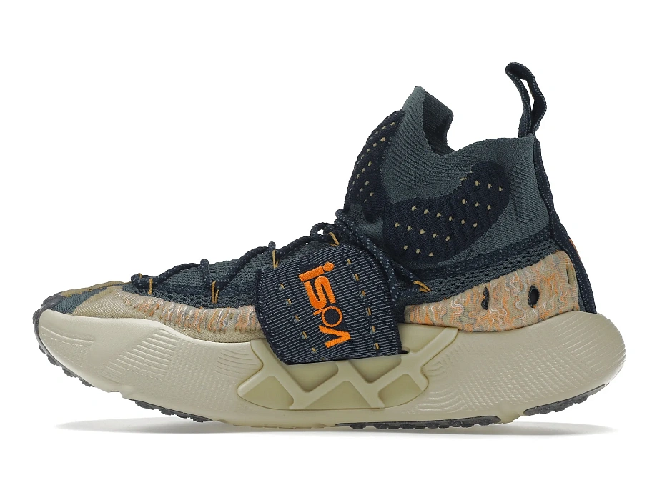 Фото № 5 с приближением к товару «‎Nike ISPA Sense Flyknit Mineral Slate Magma Orange»