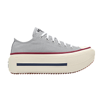 Фото № 1 с приближением к товару «‎Converse Chuck Taylor All Star Lift Double Stack Grey Red»