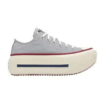 Converse Chuck Taylor All Star Lift Double Stack Grey Red - 1