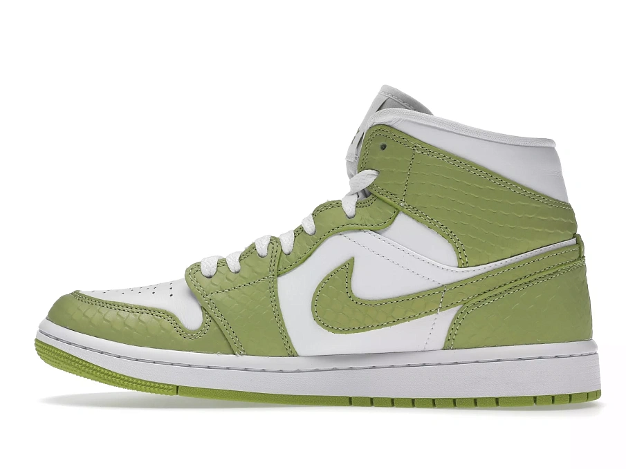 Фото № 4 с приближением к товару «‎Jordan 1 Mid Green Python »