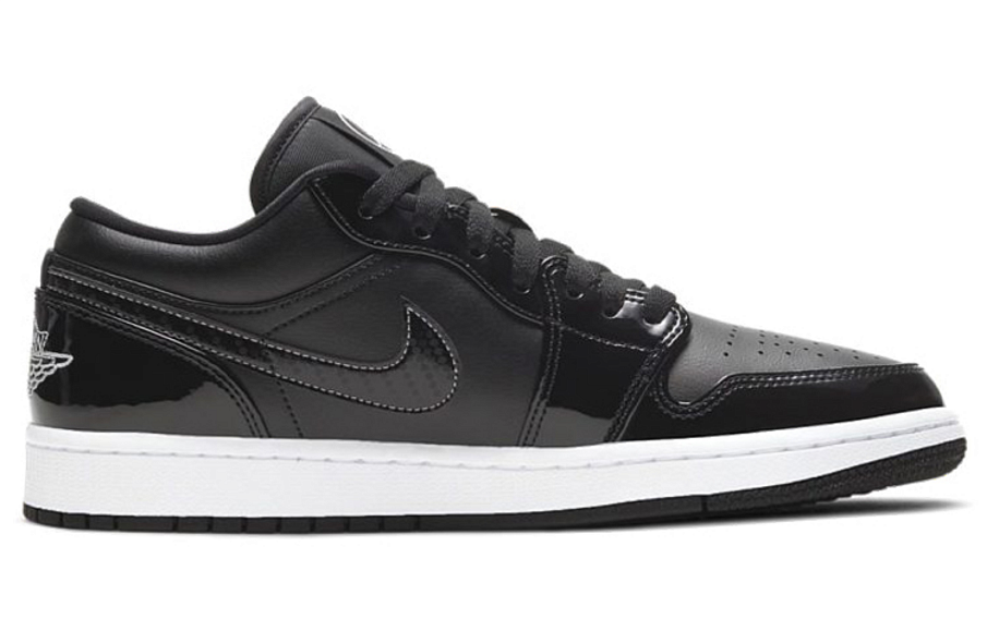 Фото № 2 с приближением к товару «‎Nike Air Jordan 1 Low SE ASW "Black And White" Patent Leather All Star BlackWhite»