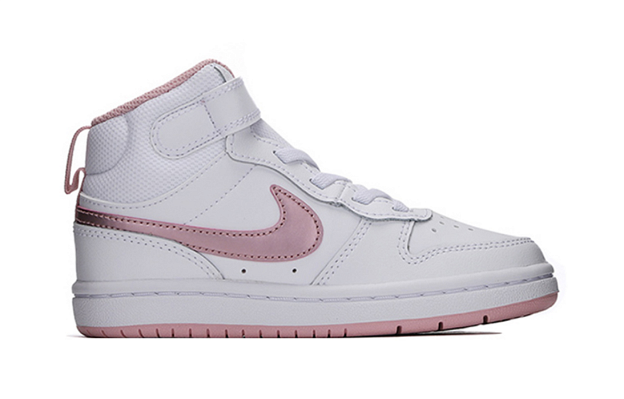 Фото № 2 с приближением к товару «‎(BP) Nike Court Borough Mid 2 Mid-Top Sneakers WhitePink»