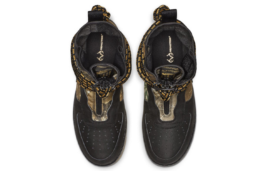 Фото № 4 с приближением к товару «‎Nike Realtree x Nike SF Air Force 1 Hi "Black Camo»