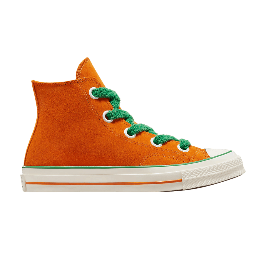 Фото № 1 с приближением к товару «‎Willy Wonka x Converse Chuck 70 High Oompa Loompa»