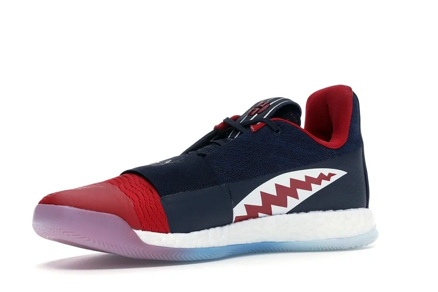 Фото № 3 с приближением к товару «‎adidas Harden Vol. 3 Legend Ink Power Red»