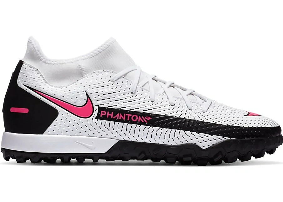 Фото № 1 с приближением к товару «‎Nike Phantom GT Academy DF TF White Black Pink Blast»