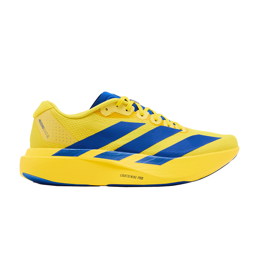 Фото № 1 с приближением к товару «‎adidas Adizero Evo SL Yellow Royal Blue Iron Metallic»