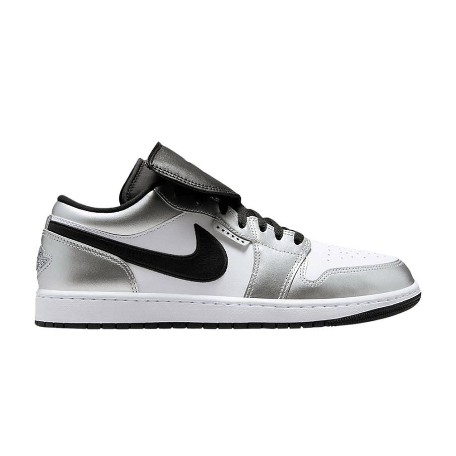 Фото № 1 с приближением к товару «‎Air Jordan 1 Tiempo Low Metallic Silver»