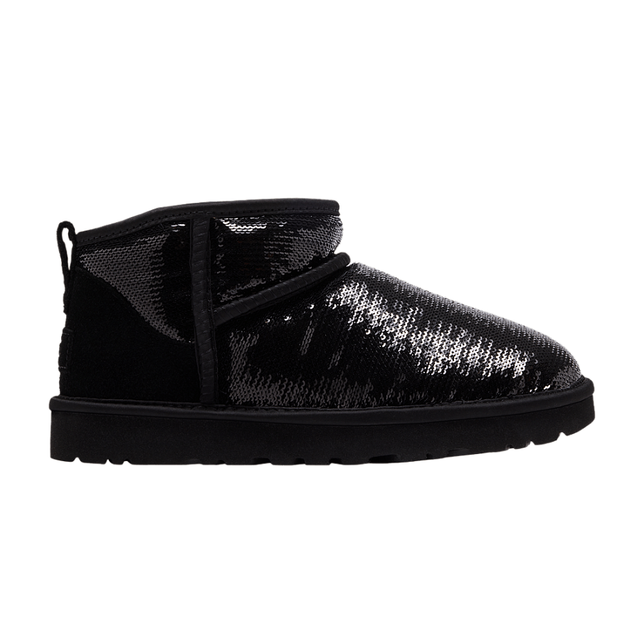 Фото № 1 с приближением к товару «‎UGG Women's Classic Ultra Mini Boot Mirror Ball Black»