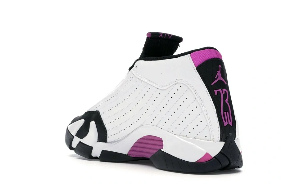 Фото № 6 с приближением к товару «‎Jordan 14 Retro Fuchsia Flash Black Toe »