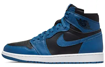 Nike Air Jordan 1 High OG Vintage basketball shoes Dark Marina Blue - 1