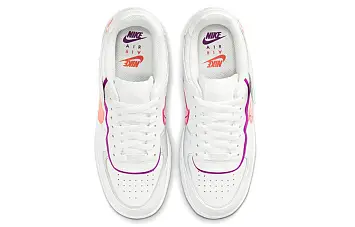 Nike Air Force 1 Shadow Swoosh WhiteOrangePink - 5