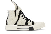 Фото № 2 с приближением к товару «‎Rick Owens x Converse DRKSHDW TURBODRK Chuck 70 High Zebra»