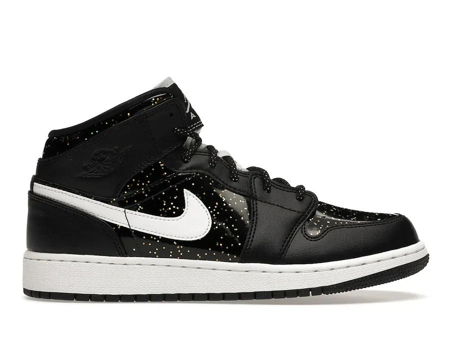 Фото № 1 с приближением к товару «‎Jordan 1 Mid Black Speckle »