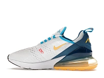 Фото № 5 с приближением к товару «‎Nike Air Max 270 White Industrial Blue Citron Pulse»