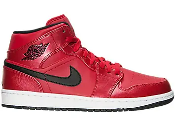 Jordan 1 Mid Gym Red Black Patent (554724-602)