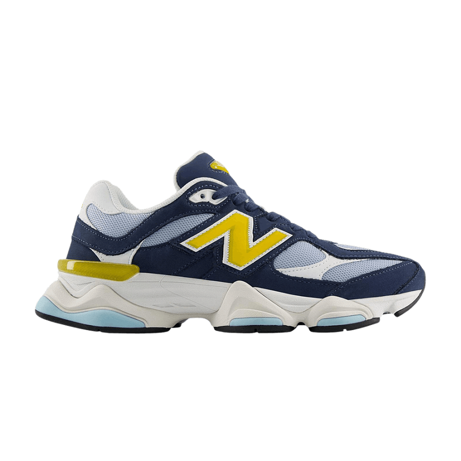Фото № 1 с приближением к товару «‎New Balance 9060 Vintage Indigo Apollo Gold»