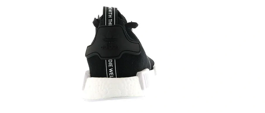 Фото № 5 с приближением к товару «‎adidas NMD R1 Primeknit All Black»