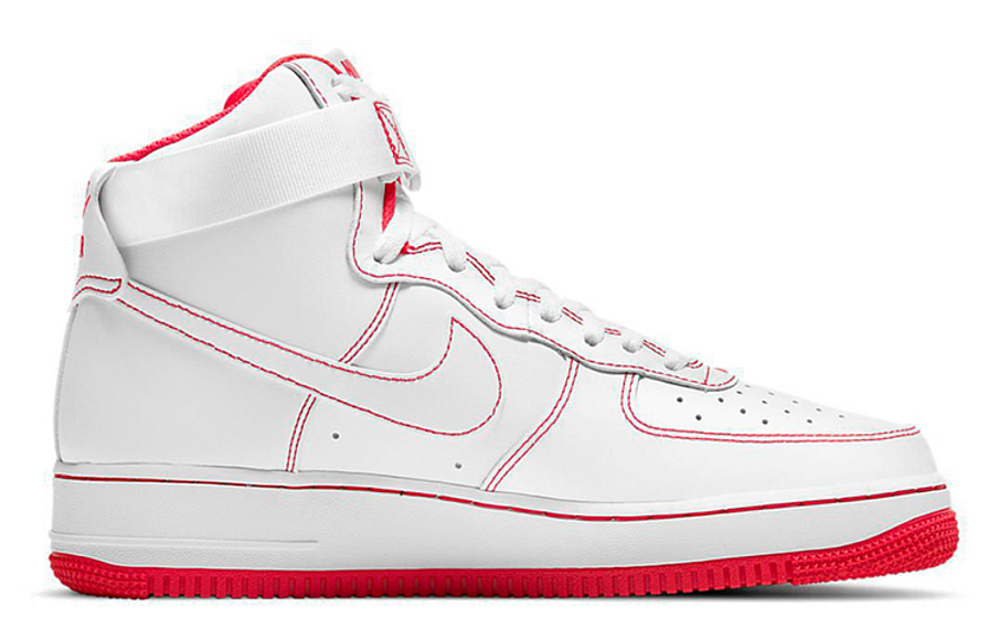 Фото № 2 с приближением к товару «‎Nike Air Force 1 High '07 WhiteRed»