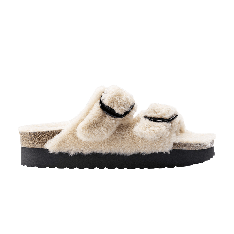 Фото № 1 с приближением к товару «‎Birkenstock Arizona Big Buckle Shearling Teddy Eggshell»