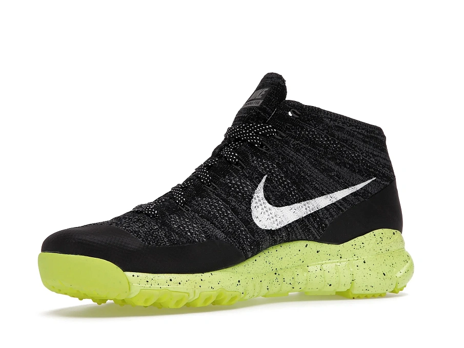 Фото № 4 с приближением к товару «‎Nike Flyknit Trainer Chukka Fsb Black White Volt»