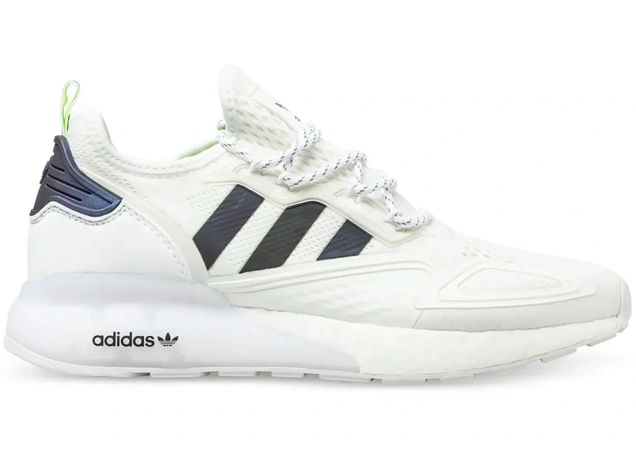 Фото № 1 с приближением к товару «‎adidas ZX 2K Boost White Iridescent Core Black»