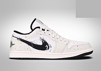 Фото № 1 с приближением к товару «‎Nike Air Jordan 1 Retro SE Brushstroke Swoosh Paint Splatter »