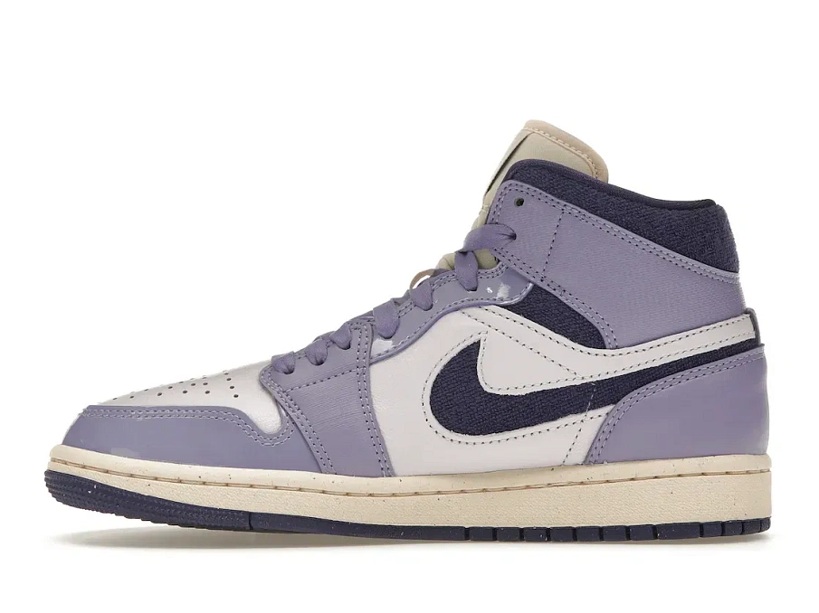Фото № 3 с приближением к товару «‎Jordan 1 Mid SE Chenille Sky J Light Purple »