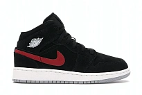 Фото № 1 с приближением к товару «‎Jordan 1 Mid Multi-Color Swoosh Black »