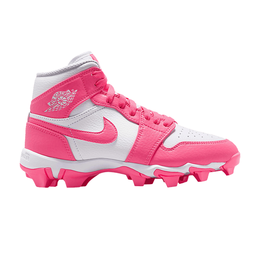 Фото № 1 с приближением к товару «‎Air Jordan 1 Mid Cleat GS White Sunset Pulse»