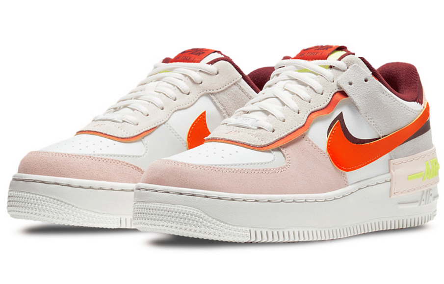 Фото № 3 с приближением к товару «‎Nike Air Force 1 Shadow Wmns WhiteOrangePink»