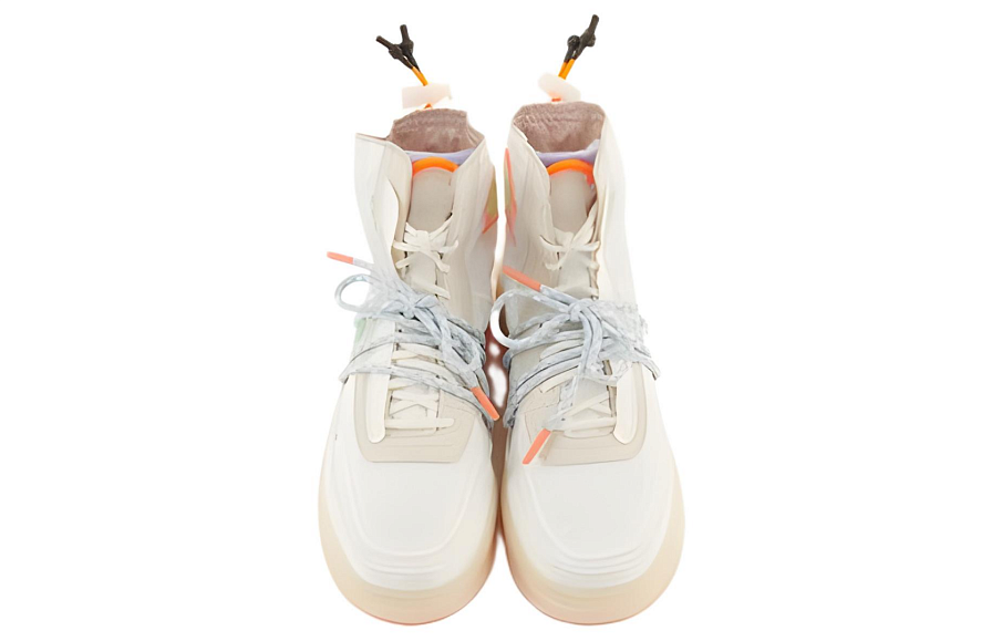 Фото № 3 с приближением к товару «‎Nike Air Force 1 High Shell WhiteGreen»