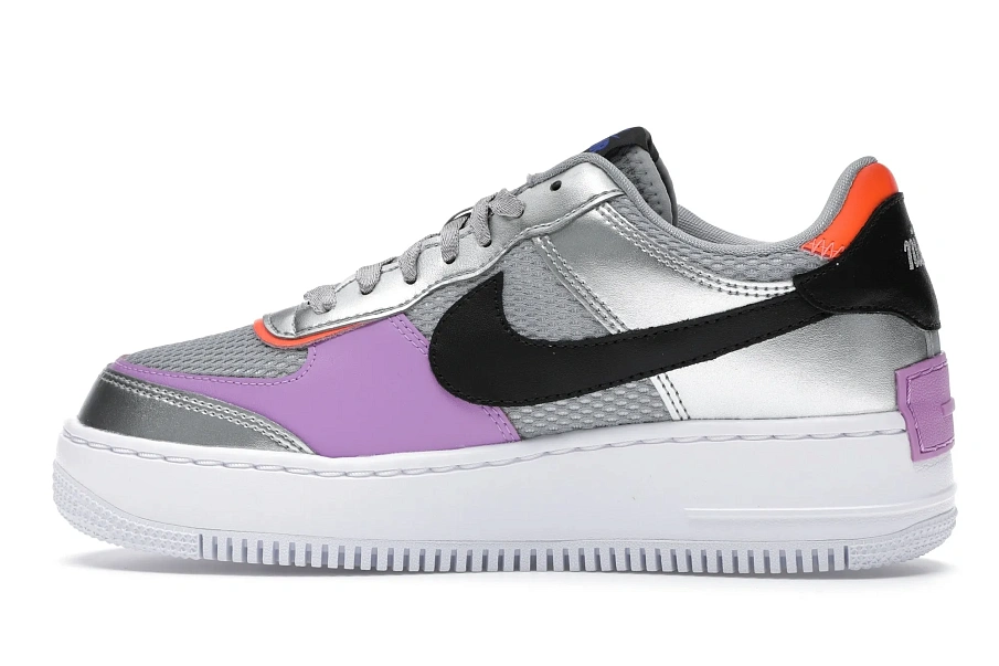 Фото № 5 с приближением к товару «‎Nike Air Force 1 Low Shadow Metallic Silver »