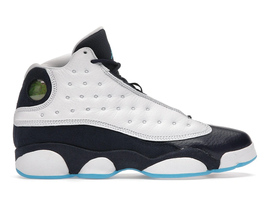 Фото № 1 с приближением к товару «‎Jordan 13 Retro White Obsidian Powder Blue »