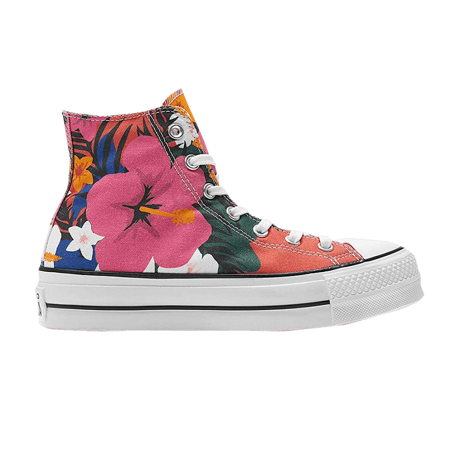 Фото № 1 с приближением к товару «‎Converse Women's Chuck Taylor All Star Lift High Paradise Print»