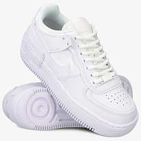 Фото № 4 с приближением к товару «‎Nike Air Force 1 Shadow Triple White (W)»